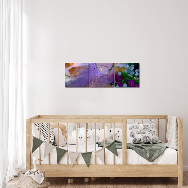 Obraz pikniku (s hodinami) (90x30 cm)