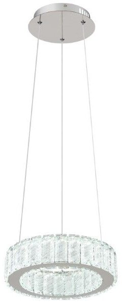 GLOBO 67162-30 MUCKY závěsné svítidlo D300mm LED 30W/1920lm 2700-6000K chromová, průhledná, dálkový ovladač
