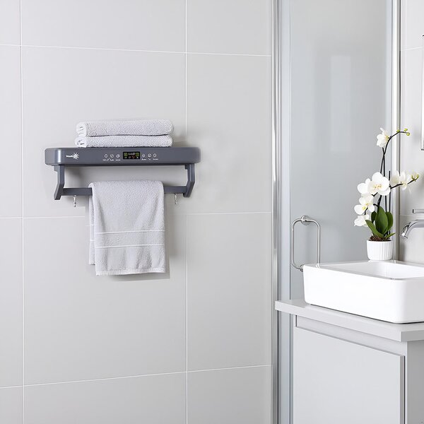 Sušák ručníků s UV sterilizátorem ElectricSun PREMIUM Grey, 450 W, do koupelny nebo kuchyně, nástěnný, 60 cm