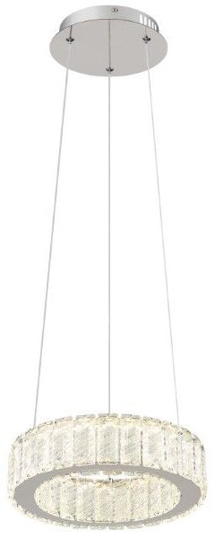 GLOBO 67162-30 MUCKY závěsné svítidlo D300mm LED 30W/1920lm 2700-6000K chromová, průhledná, dálkový ovladač