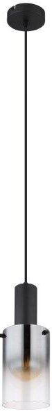 GLOBO 15907H FLORENTINA závěsné svítidlo D125mm 1xE27 černá, kouřová