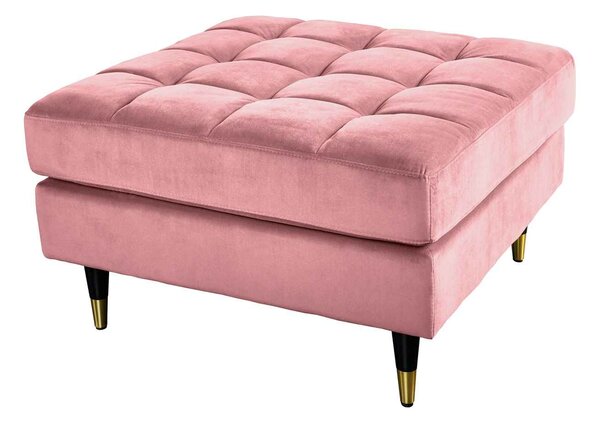 Designová taburetka Adan 80 cm starorůžový samet