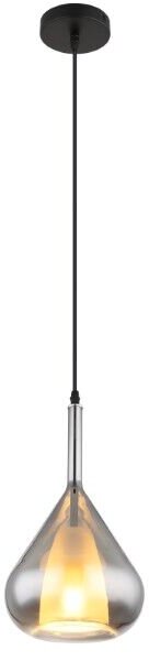 GLOBO 15542 GEEKY závěsné svítidlo D200mm 1xE27 černá, kouřová