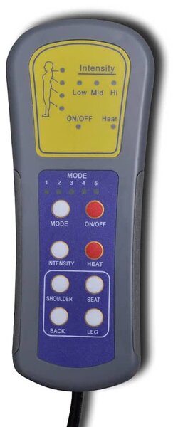 Masážní lenoška bílá umělá kůže 240969