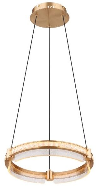 GLOBO 67196-36H BLONDIE závěsné svítidlo D400mm LED 36W/2000lm 2700-6000K zlatá, průhledná, dálkový ovladač