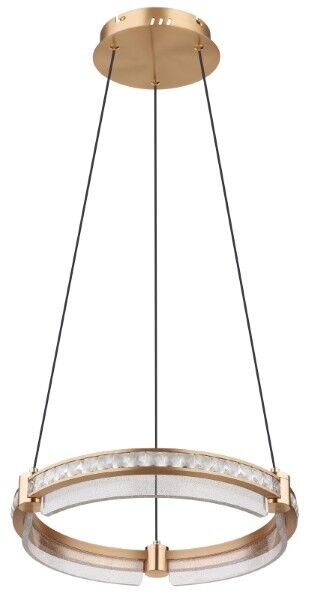 GLOBO 67196-36H BLONDIE závěsné svítidlo D400mm LED 36W/2000lm 2700-6000K zlatá, průhledná, dálkový ovladač