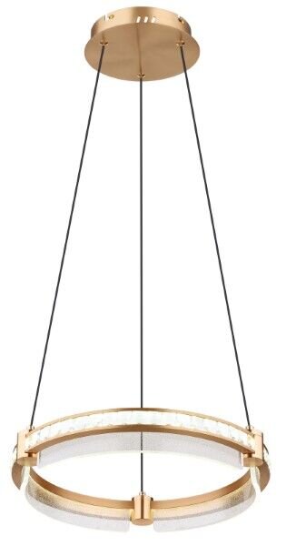 GLOBO 67196-36H BLONDIE závěsné svítidlo D400mm LED 36W/2000lm 2700-6000K zlatá, průhledná, dálkový ovladač