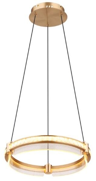 GLOBO 67196-36H BLONDIE závěsné svítidlo D400mm LED 36W/2000lm 2700-6000K zlatá, průhledná, dálkový ovladač