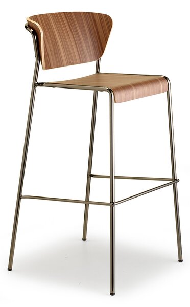 Scab Design designové barové židle Lisa Barstool Wood (výška 65 cm)