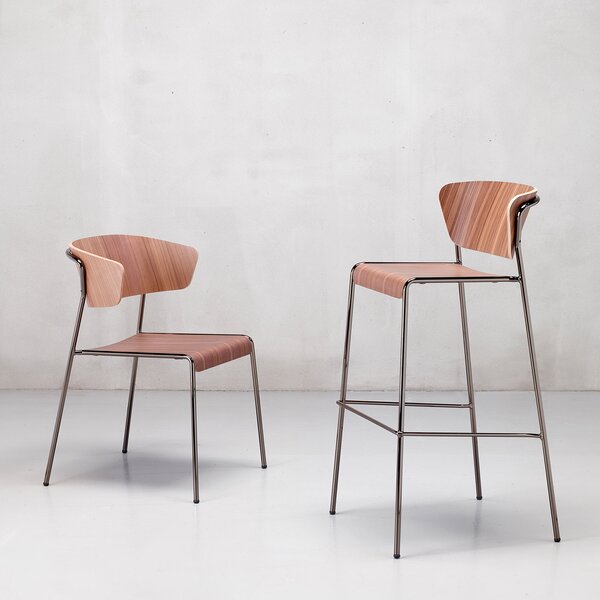 Scab Design designové barové židle Lisa Barstool Wood (výška 65 cm)