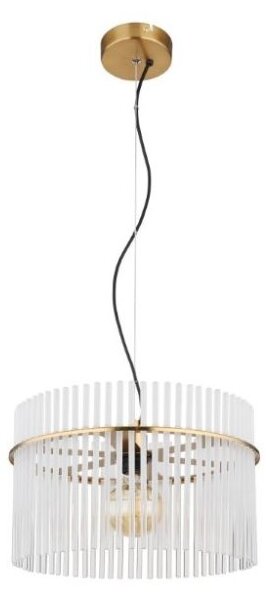 GLOBO 15698HM GORLEY závěsné svítidlo D400mm 1xE27 zlatá, bílá