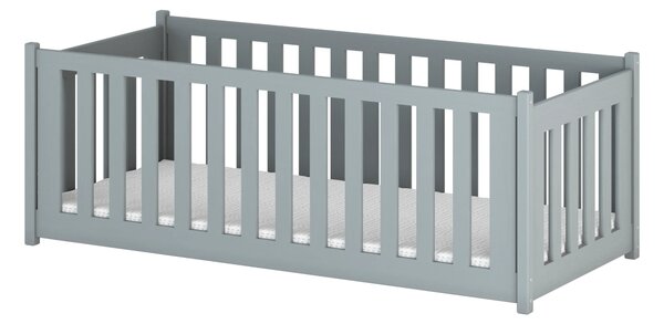 Legno Dětská postel s ohrádkou Koncept šedá Rozměr (cm): 80x160