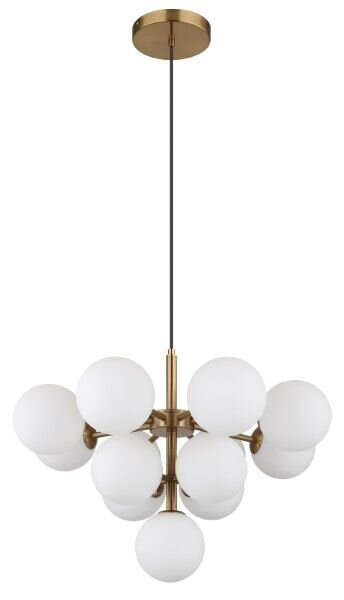 GLOBO 56143-13G GRAPPY závěsné svítidlo D560mm 13xG9 zlatá, bílá