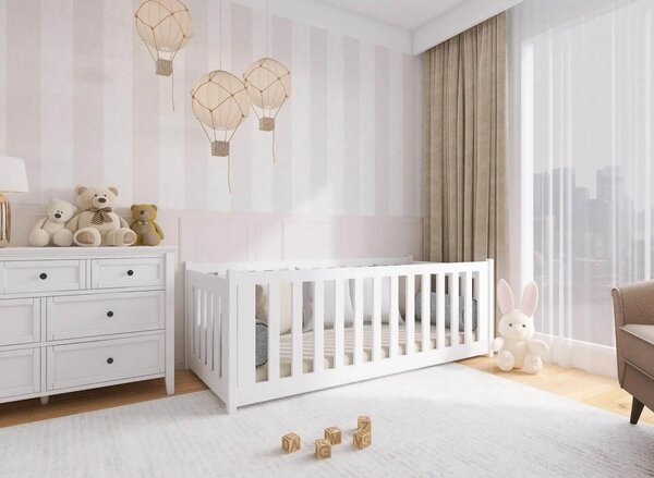 Legno Dětská postel s ohrádkou Koncept bílá Rozměr (cm): 80x200