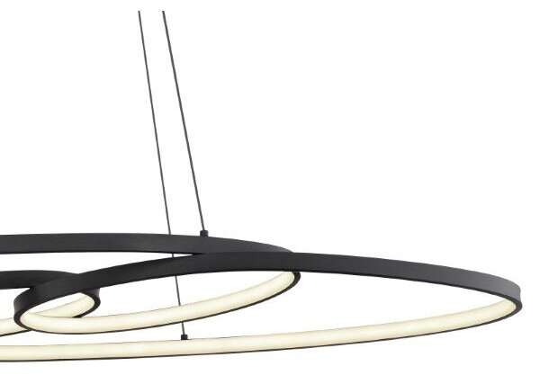 GLOBO 67177-40 SPIRA závěsné svítidlo LED 39W/1880lm 2700+4000+6500K černá matná, bílá