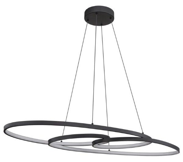 GLOBO 67177-40 SPIRA závěsné svítidlo LED 39W/1880lm 2700+4000+6500K černá matná, bílá