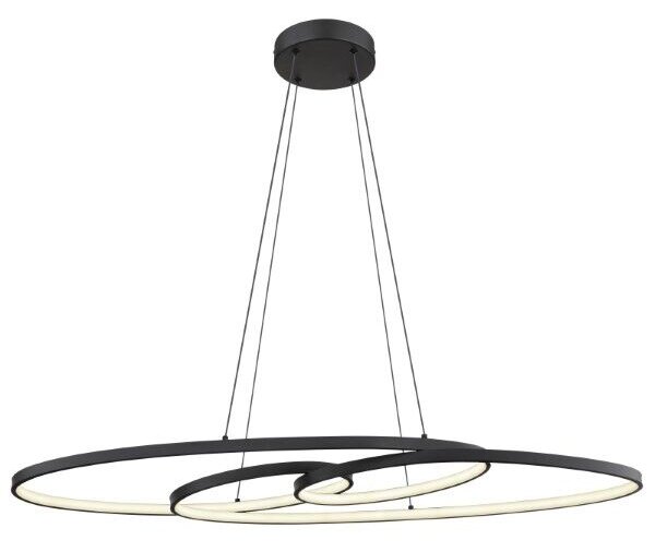 GLOBO 67177-40 SPIRA závěsné svítidlo LED 39W/1880lm 2700+4000+6500K černá matná, bílá