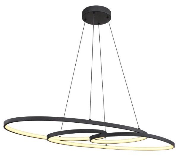 GLOBO 67177-40 SPIRA závěsné svítidlo LED 39W/1880lm 2700+4000+6500K černá matná, bílá