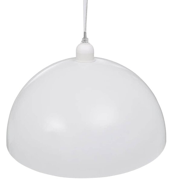 Stropní lampa polokoule 2 ks s nastavitelnou výškou bílá 241114