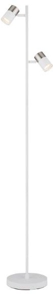 GLOBO 57851S BRISBON stojací lampa V1540mm 2xGU10 bílá, matný nikl
