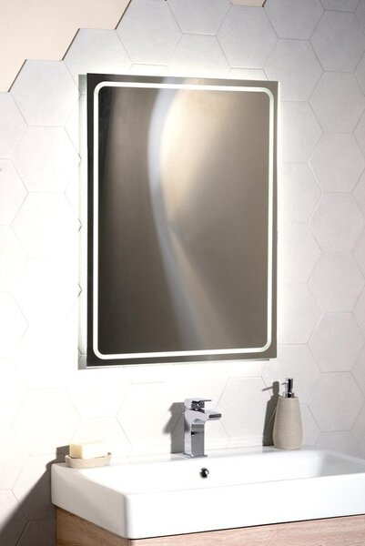 Sapho Sapho, GEMINI LED podsvícené zrcadlo 600x800mm, GM060