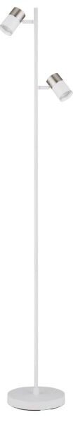 GLOBO 57851S BRISBON stojací lampa V1540mm 2xGU10 bílá, matný nikl