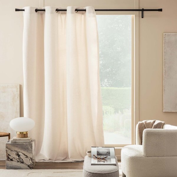 Krémový závěs z materiálu bouclé 140x260 cm Winona – douceur d'intérieur