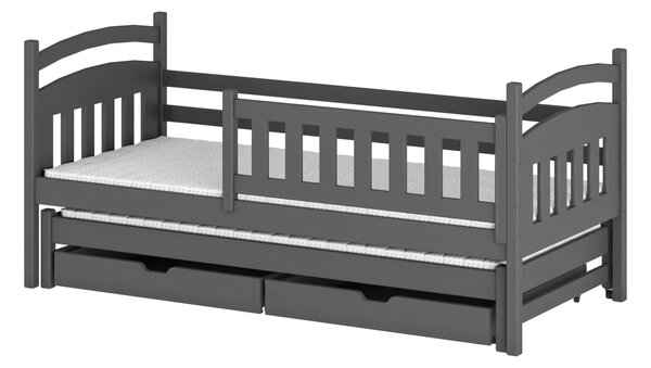 Legno Dětská rozkládací postel Alexis grafit Rozměr (cm): 80x160