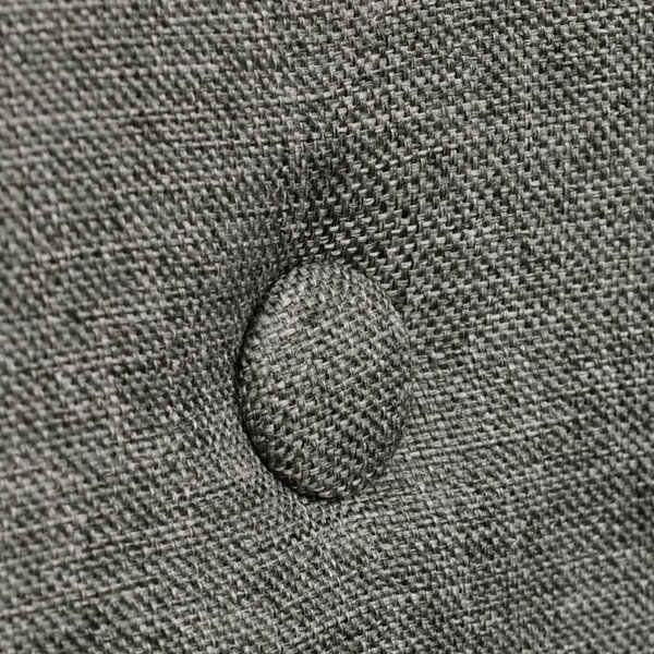 Jídelní židle 2 ks světle šedé textil a masivní dubové dřevo 241156