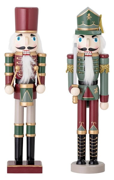 Dřevěné vánoční figurky v sadě 2 ks (výška 38 cm) Darren – Bloomingville