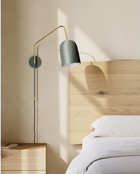 Zelené nástěnné svítidlo ø 15 cm Audrie – Kave Home