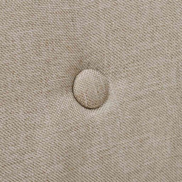 Jídelní židle 2 ks béžové textil a masivní dubové dřevo 241155