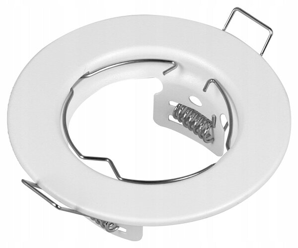 Bílé kulaté zápustné stropní svítidlo GU10, Ø 80 mm