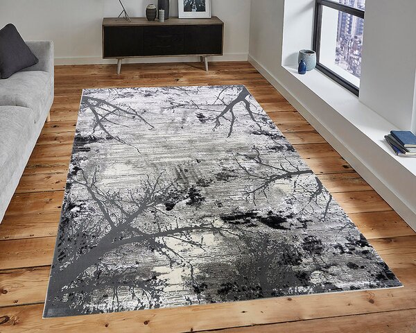 Berfin Dywany, Kusový koberec Zara 9662 Grey, 140x190, šedá, obývací pokoj