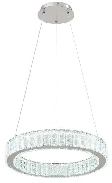 GLOBO 67162-50 MUCKY závěsné svítidlo D500mm LED 50W/2995lm 2700-6000K chromová, průhledná, dálkový ovladač