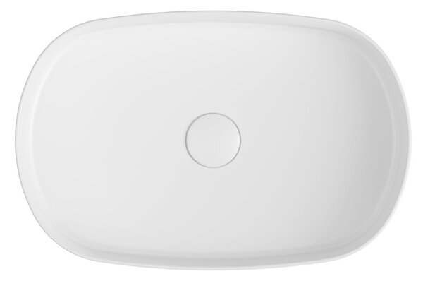 Sapho Sapho, INFINITY OVAL keramické umyvadlo na desku, 55x36 cm, bílá, 10NF65055