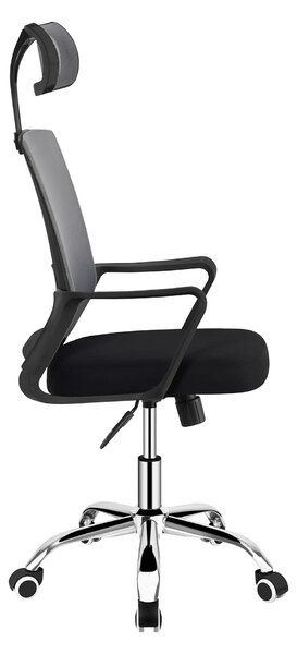 Ergonomická kancelářská židle TIVON - šedá síťovina