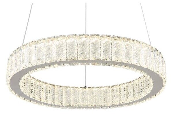 GLOBO 67162-50 MUCKY závěsné svítidlo D500mm LED 50W/2995lm 2700-6000K chromová, průhledná, dálkový ovladač