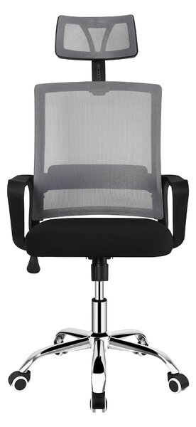 Ergonomická kancelářská židle TIVON - šedá síťovina