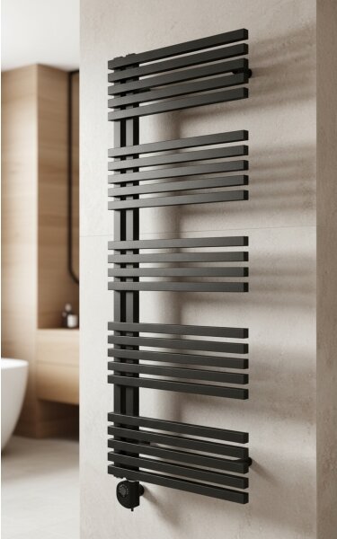 Vertaduro - Koupelnový radiátor s termostatem MICHELLE 600W 129x50 cm antracit