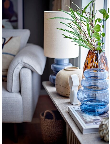 Modrá stolní lampa s textilním stínidlem (výška 51 cm) Fabiola – Bloomingville