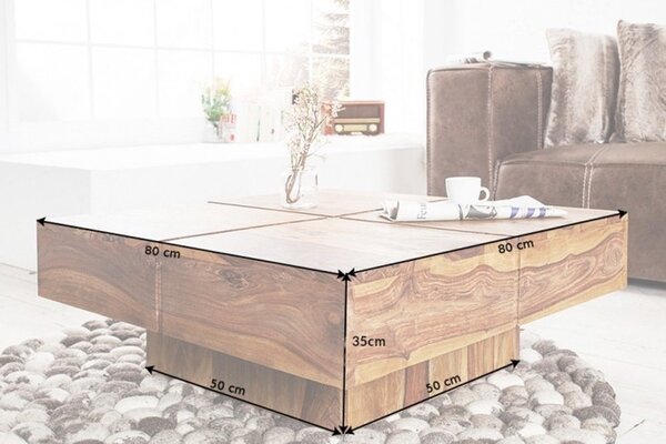 Designový konferenční stolek Dash 70 cm sheesham