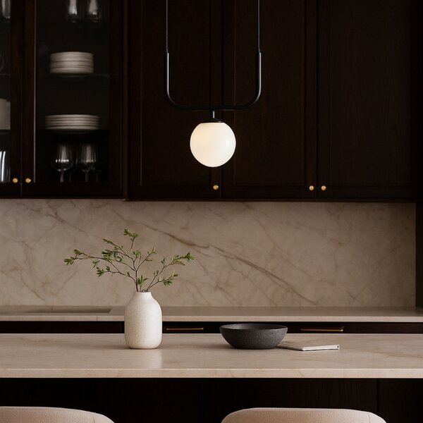 Nordic Design Černé kovové závěsné světlo Cattus 1