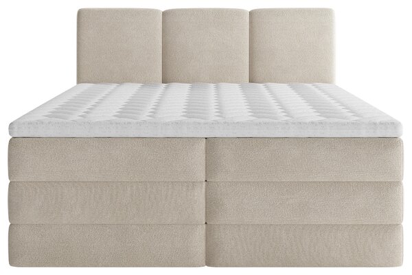 POSTEL BOXSPRING, 180/200 cm, krémová MID.YOU - Postele s úložným prostorem, Online Only