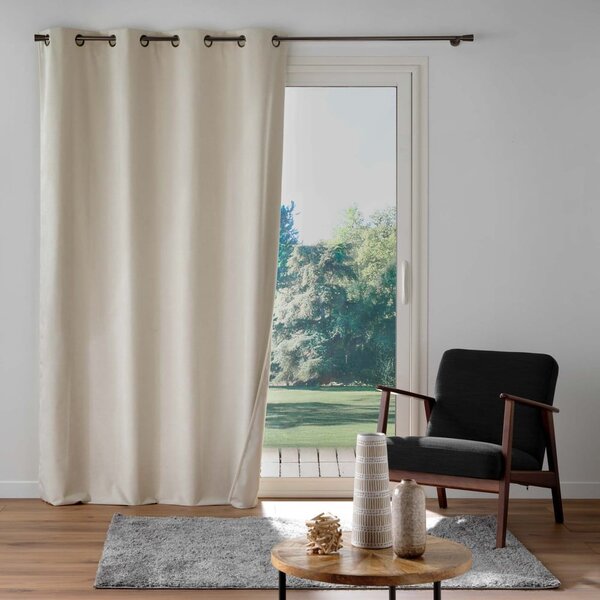 Béžový sametový závěs 140x260 cm Olympe – douceur d'intérieur