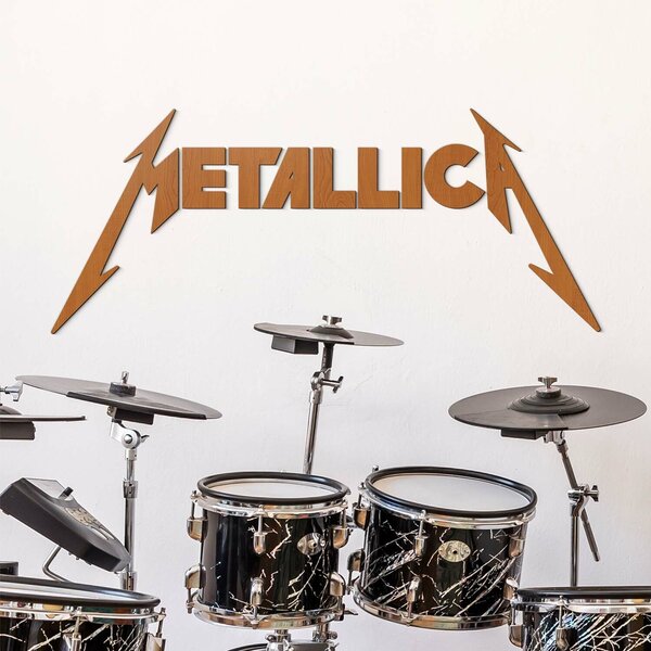 DUBLEZ | Dřevěný obraz - Logo METALLICA | Obraz
