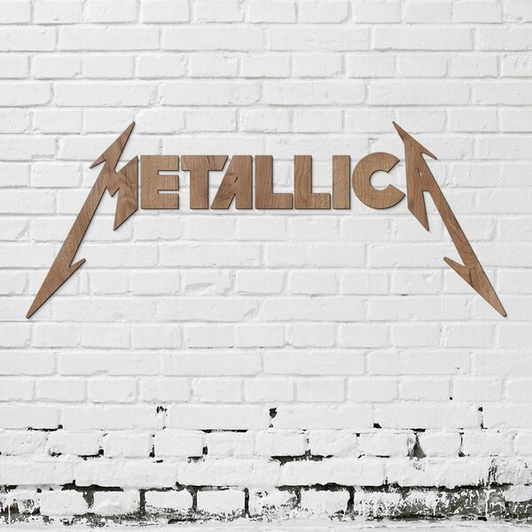 DUBLEZ | Dřevěný obraz - Logo METALLICA | Obraz