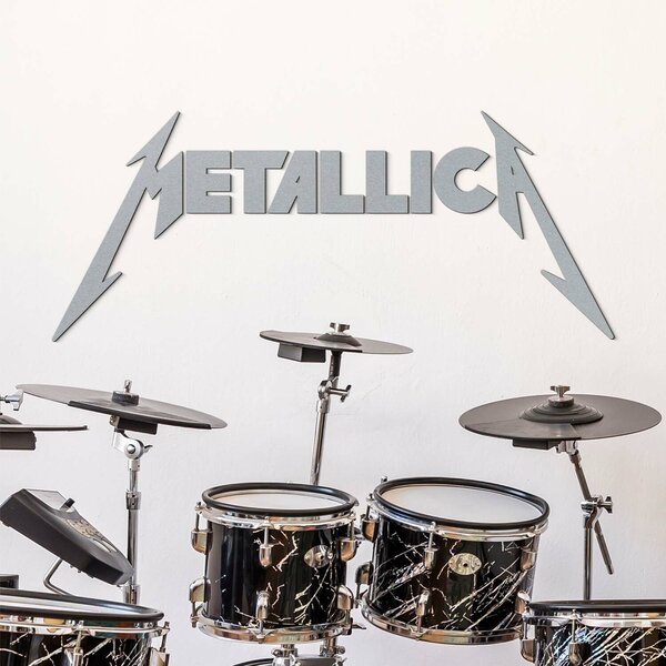 DUBLEZ | Dřevěný obraz - Logo METALLICA | Obraz