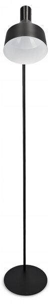 Černá stojací lampa E27, nastavitelná, výška 155 cm