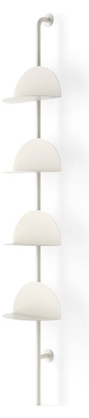 Matně bílý kovový modulární policový systém 27x203,5x35 cm Solis – Umbra